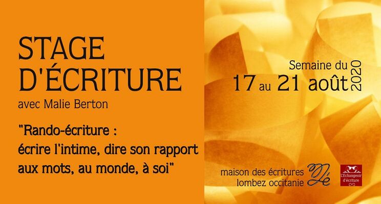 stage d'écriture - rando écriture