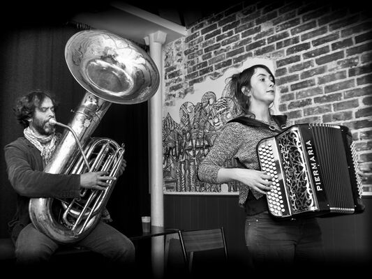 Concert Elena Josse et Nicolas Cambon - Café de la Forge - Guillac - Morbihan - Bretagne