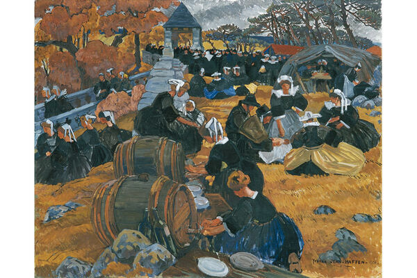 Yvonne JEAN-HAFFEN (1895-1993) - Pardon de Sainte-Barbe du Faouët