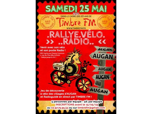Rallye vélo radio Augan Destination Brocéliande