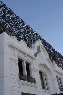 Cinéma détail de la façade