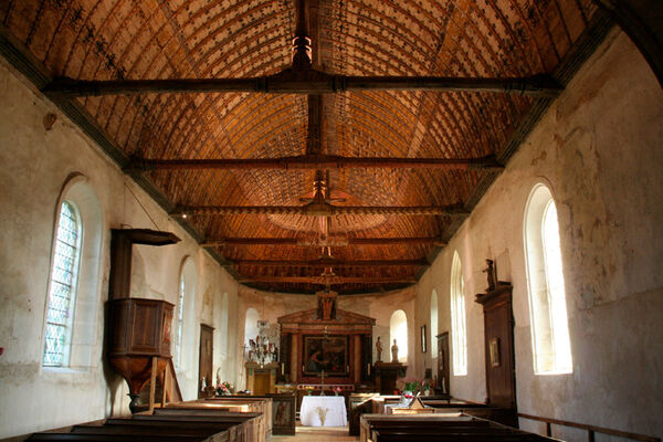 voute de l'église Saint Martin Martin de la Croix-du-Perche