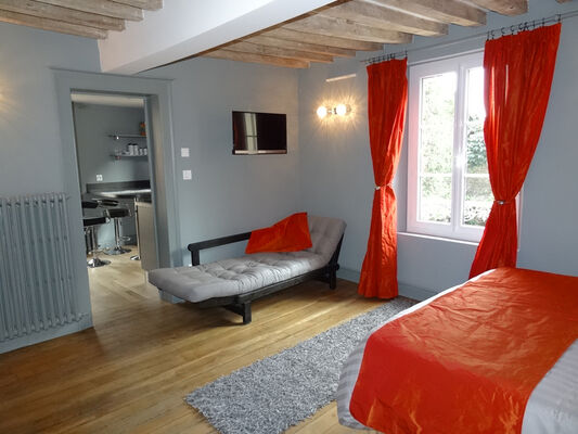 Appartement F1 de l'Octroi: coin sofa convertible