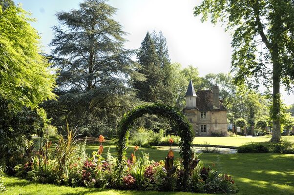 Jardin d'horticulture maison en arrière plan © Office de Tourisme de Chartres - Ville de Chartres Guillermo Osorio