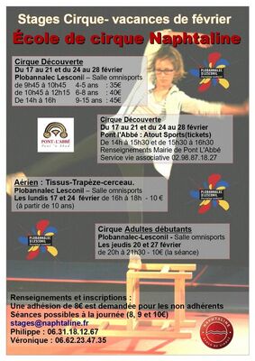 Stages Naphtaline vacances de février