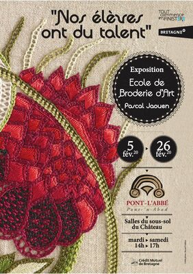 EXPOSITION - BRODERIE D'ART - PASCAL JAOUEN - PONT-L'ABBE - PAYS BIGOUDEN