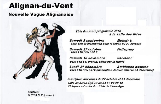 2018-09-08 au 31 décembre - thés dansants alignan du vent