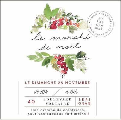 2018-11-25 marché noël sérignan créatrices