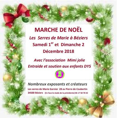 2018-12-01 et 02 marché de noël serres de marie Béziers