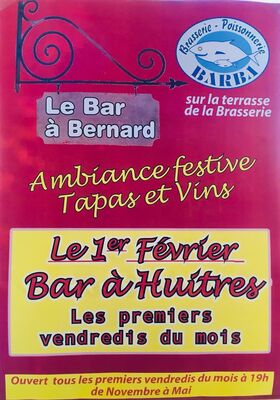 2019- le bar à bernard - bar à huîtres barba béziers