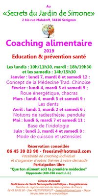 2019-de janvier à juin secrets jardin simone Sérignan