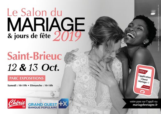 AFFICHE-SALON-DU-MARIAGE-et-jours-de-fete-PALAIS-DES-CONGRES-ST-BRIEUC-12-ET-13-OCTOBRE-2019