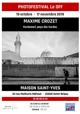Affiche-Photofestival-Le-Off---Maxime-Crozet-Kurdewari--pays-des-Kurdes---Maison-Saint-Yves-du-19-oct-au-17nov-2019
