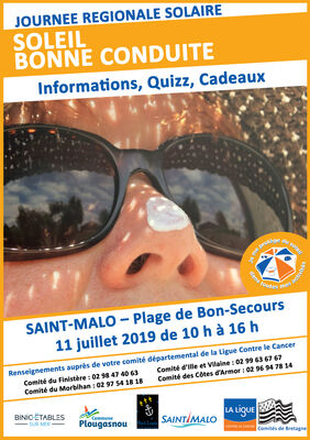 Affiche journée solaire St malo 2019