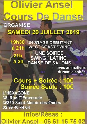 Cours de danse West Coast 20juill