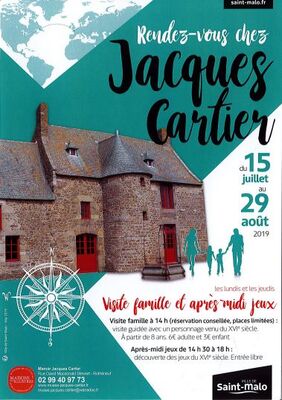 RDV chez Jacques Cartier - Saint-Malo - 15juilau29août