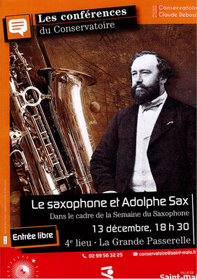 Saxophone et Adolphe Sax - Saint-Malo - 13dec2018