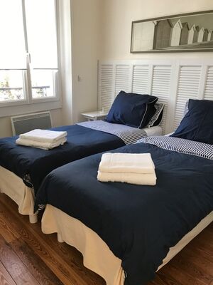 VILLA ESPERANTO.chambre lit jumeaux.StMalo
