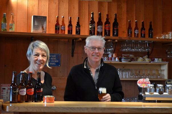Michel et joelle les gerants de la brasserie bierataise BERAT