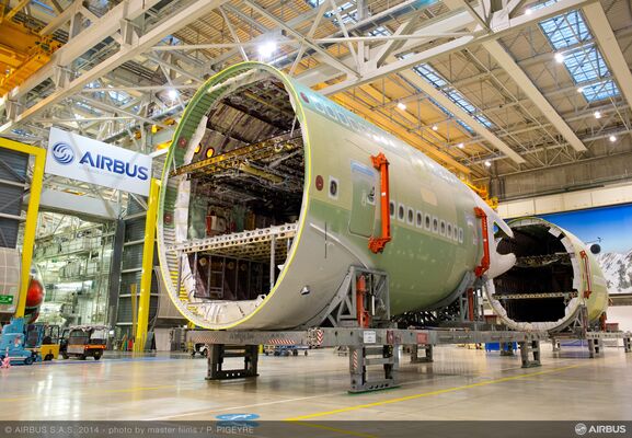 A380 MSN162 SKYMARK TRANSFER TO STATION 40