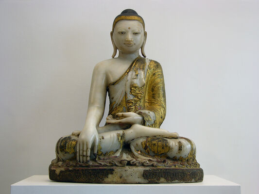 Bouddha en Albatre-Birmanie-cliché Ville de Toulouse
