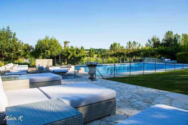 Camping Village vacances, Lac Saint Georges, Sarrecave, piscine, terrasse
