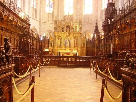 Choeur de stalles cathedrale ste marie SAINT BERTRAND