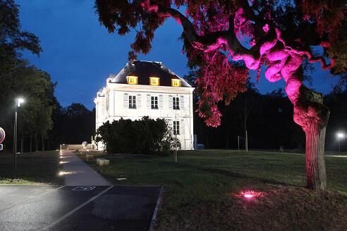 Fronton maison des vins nuit