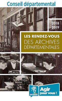 Les rendez-vous des archives départementales 2018