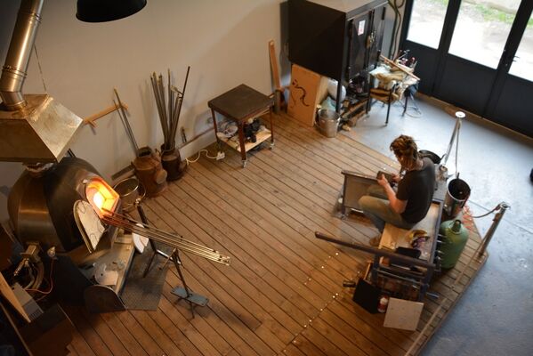 TiPii Atelier toulouse soufflage de verre vue d'en hautpetit