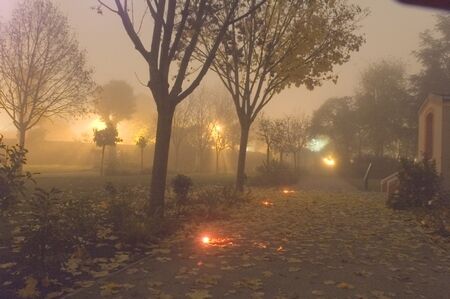 observatoire jolimont parc dans brouillard TOULOUSE