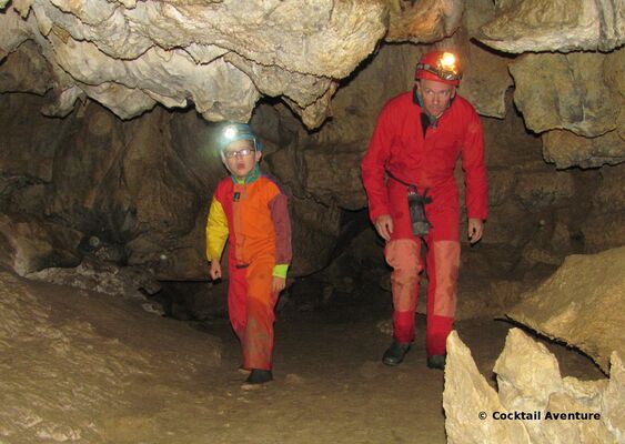 spéléo en famille cocktail aventure ASPET