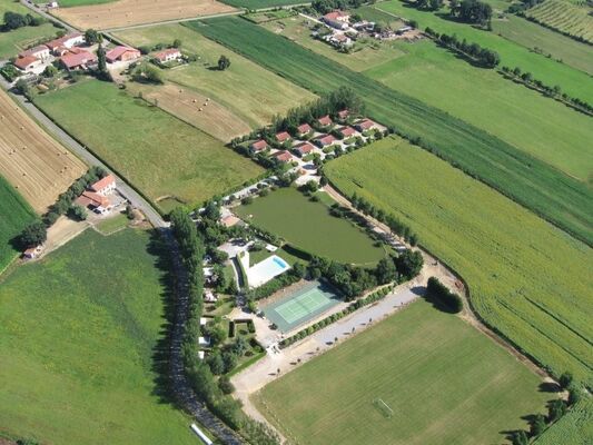 vu aerienne saint georges SARRECAVE