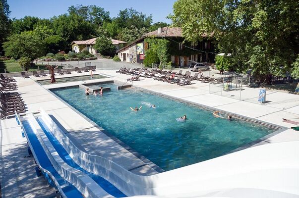 vue tobogan camping du moulin MARTRES