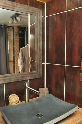 Salle de bain Cuir