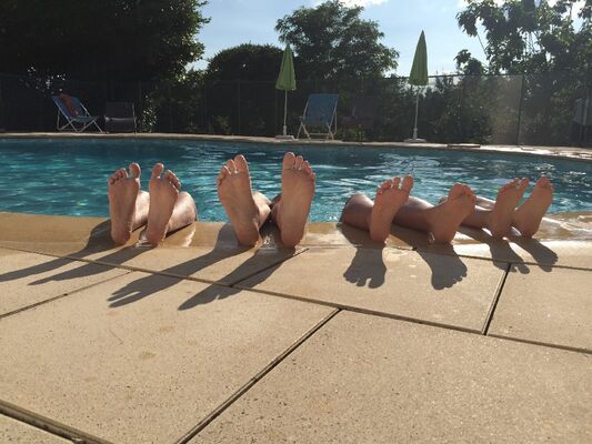 Au domaine, la détente et la convivialité.
