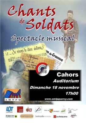 18 nov chants de soldats Cahors