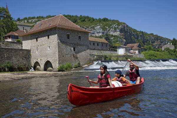 Canoë sur le Célé