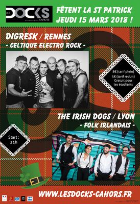 AFFICHE SAINT PATRiCK 2018 format A4