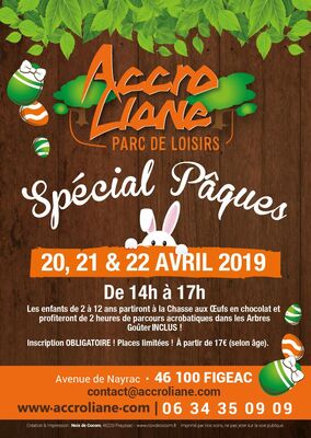 Affiche ACCROLIANE PAQUES
