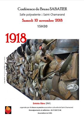 Affiche conférence B. Sabatier 10 nov 2018