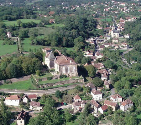 Vue aérienne de Béduer