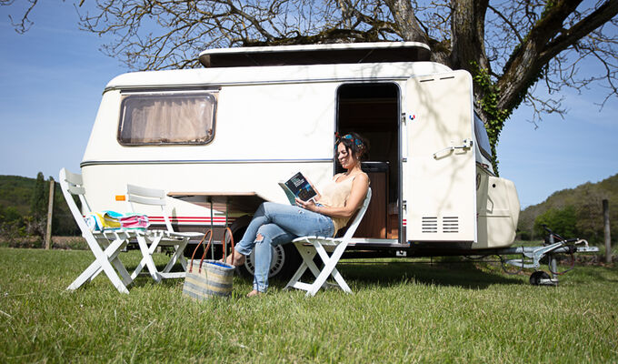 Camping Moulin du Bel Air - caravane