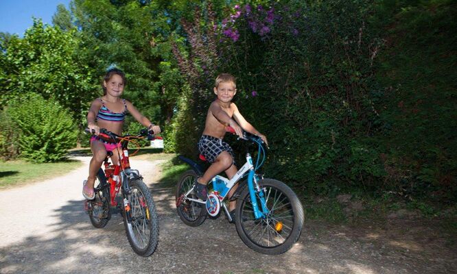 Camping eau Vive - Carennac - velo enfant