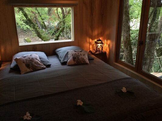 Cabane-Lodge romantique