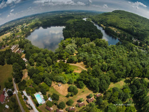 Chalets de Mirandol-Vayrac-vue aerienne