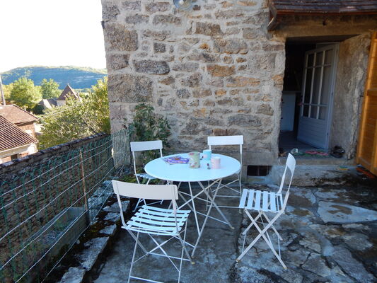 La terrasse, boire un café pour se reposer