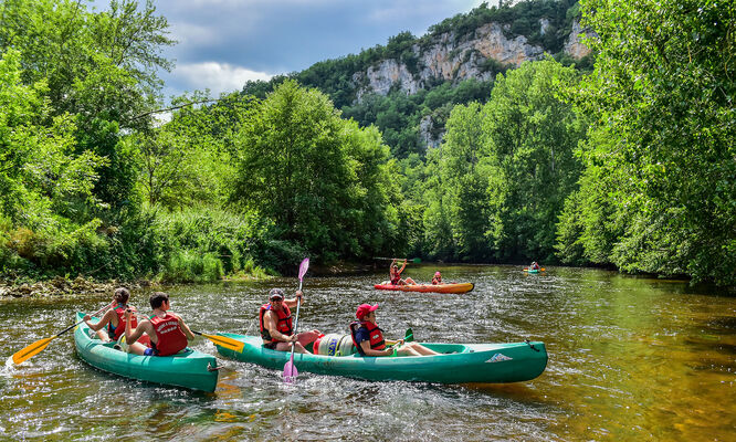 Descente canoe sur le Célé -