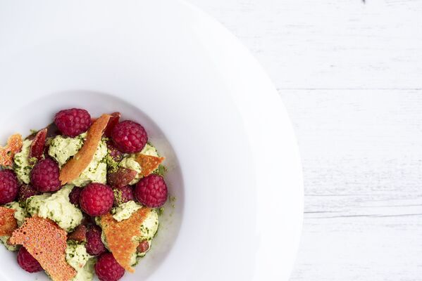 Dessert_framboise_©Les Jardins