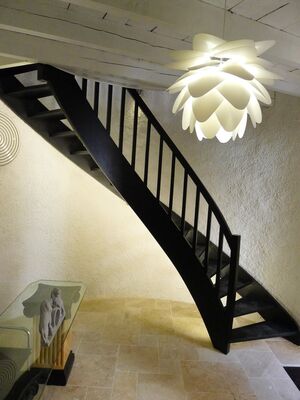 Escalier entrée gîte